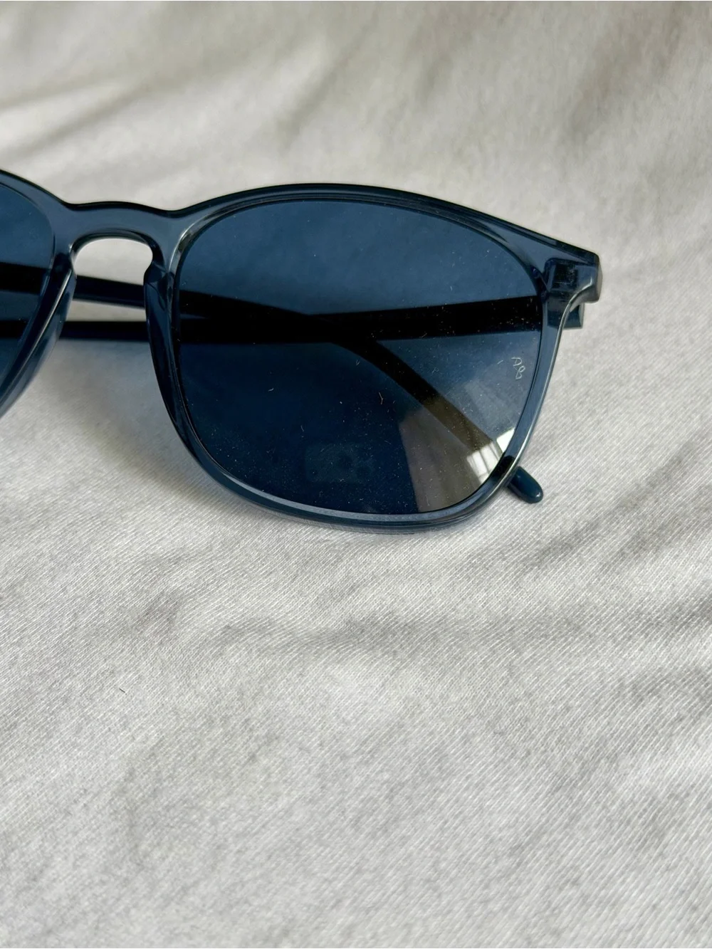 Ray-Ban Navy Blue Transparent Frame Sunglasses